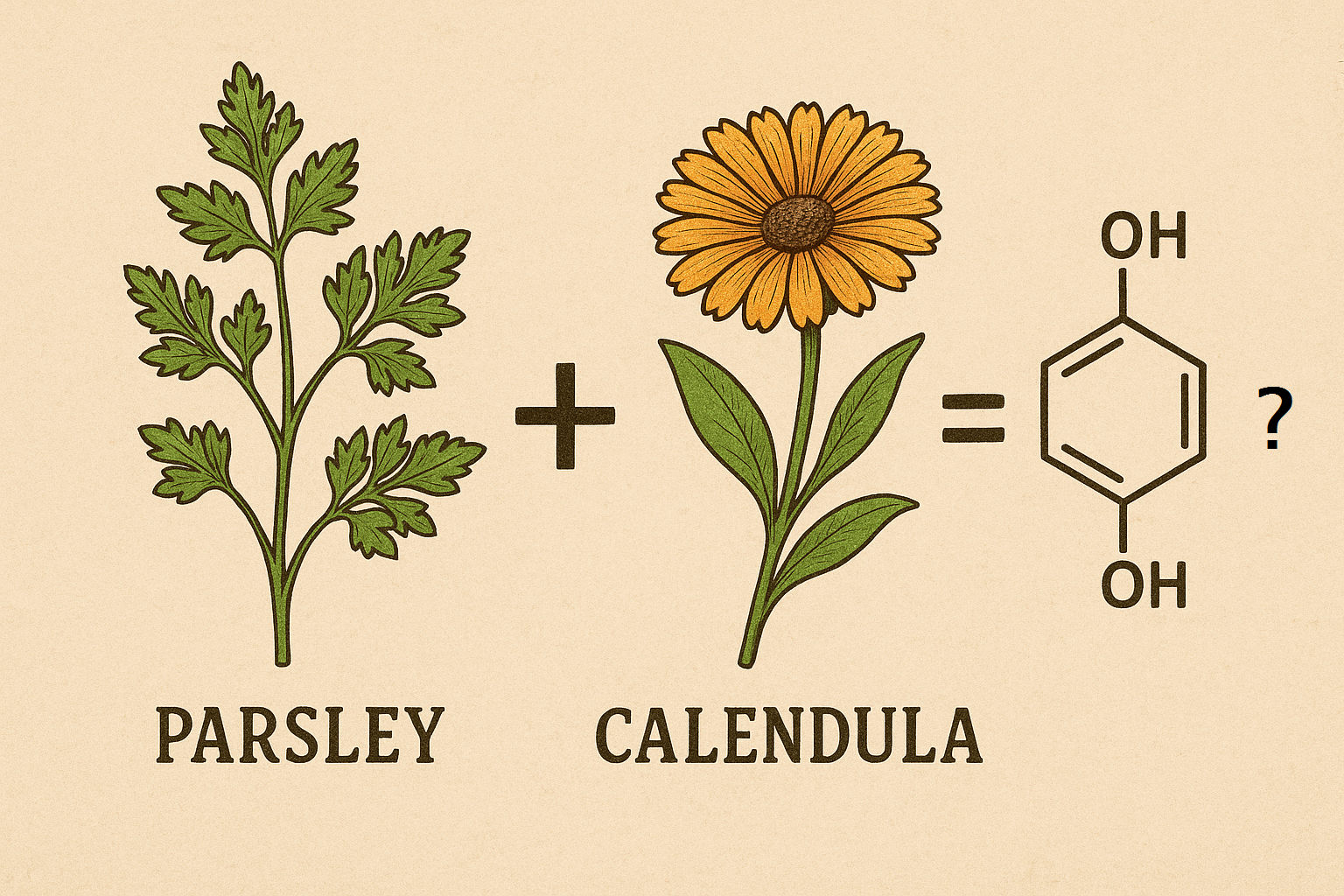 Infographic: Parsley+Calendula=Hyperpigmentation?