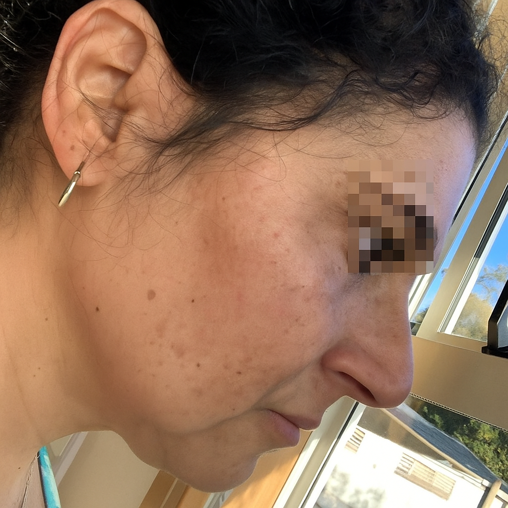 Woman face with Melasma