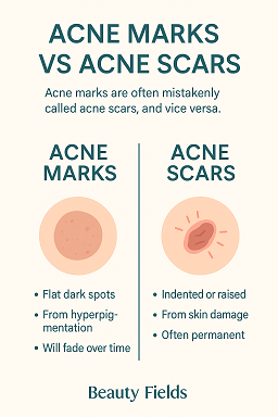 acne marks vs. acne scars